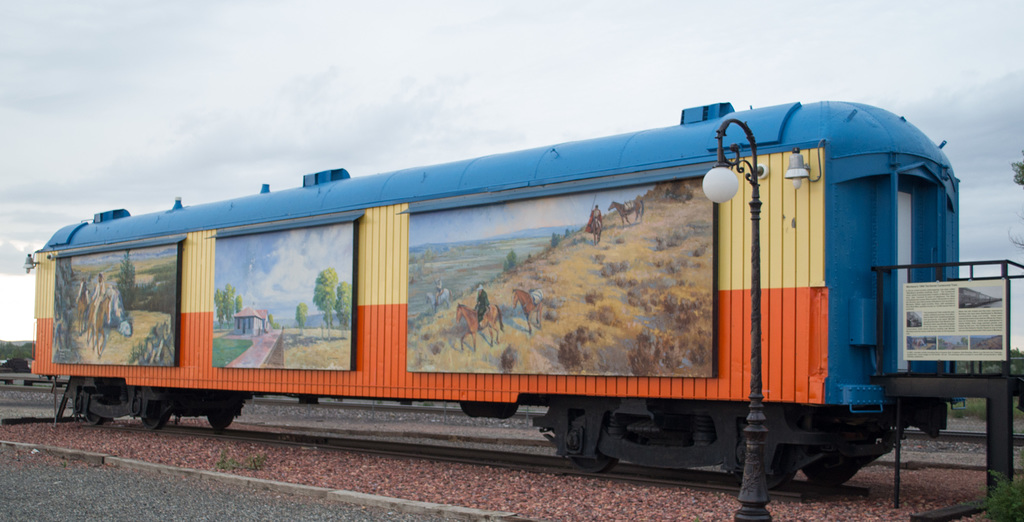 Hardin MT Montana 1964 Territorial Centennial Train  (#0455)