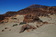 Sand am Fuße des Teide