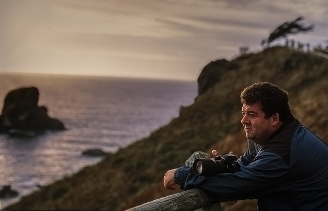 You at Ecola Point (where Diana and I were married in 2004) in Ecola State Park, Cannon Beach AWP 1380