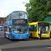 DSCF7449 First Eastern Counties BD11 CFM and KX05 MGZ in Norwich - 1 Jun 2017