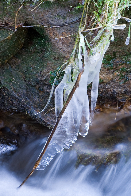 Dangling ice