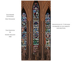 Southwark Cathedral West window Henry Holiday HT Withers gift12 12 2018