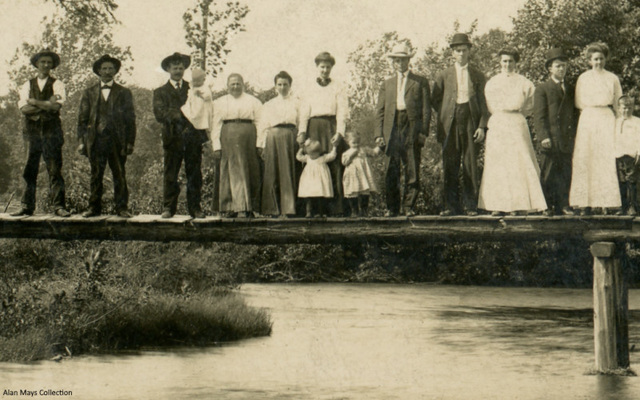 Twenty-Six on a Bridge (Cropped Left)