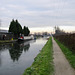 Looking north along an icy Birmingham and Fazeley Canal