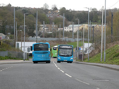 Arriva vehicles in Luton - 14 Apr 2023 (P1140979)