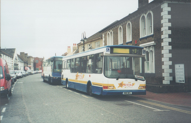 Burtons Coaches R80 BCL (HX51 LRN) at Ely - 20 Apr 2005 (544-1A)