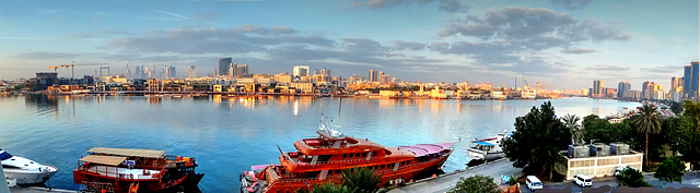 Dubai. At the creek in the first rays of the sun... ©UdoSm