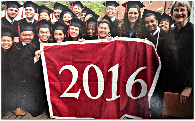 Plate 9.8 ~ Members of a Harvard College graduating clas, many of them recent immigrants