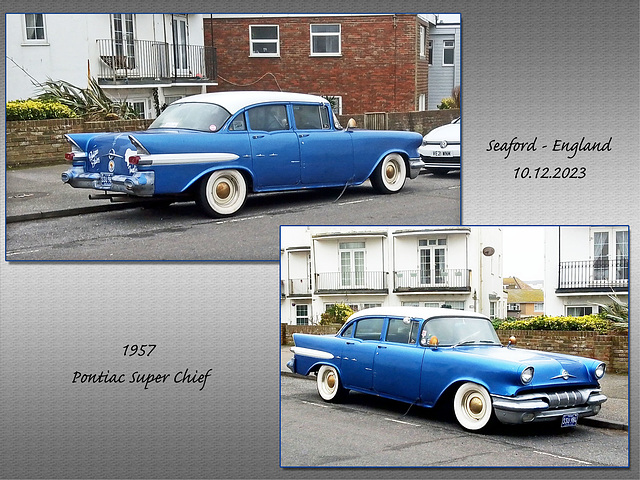 11957 Pontiac Super Chief  - Seaford - England - 10 12 2023