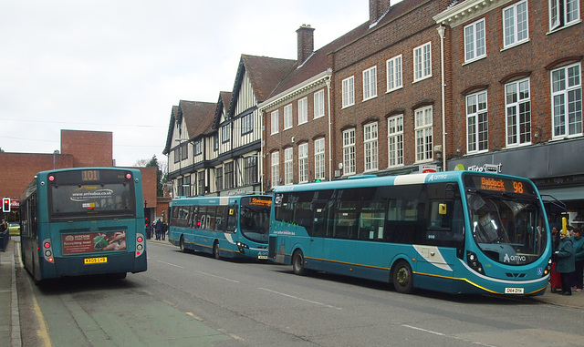 DSCF0847 Arriva buses in Hitchin - 23 Feb 2018