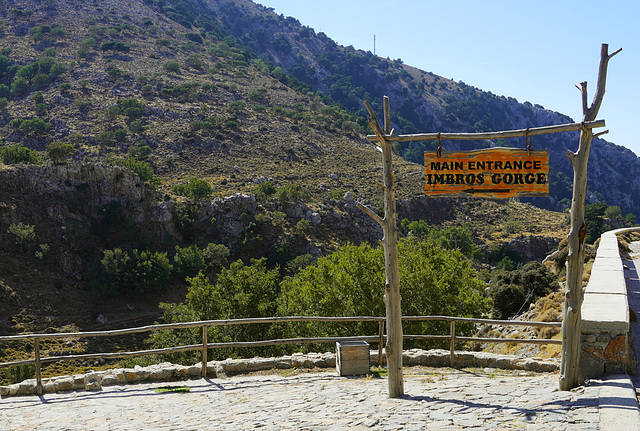 HFF - Eingang zur Imbros-Schlucht