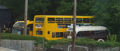 DSCF9978 Buses in a yard at Llanwrst