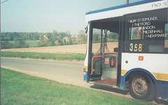 Burtons Coaches R70 BCL (HX51 LRL) near Cavenham - 22 Apr 2005 (544-13A)