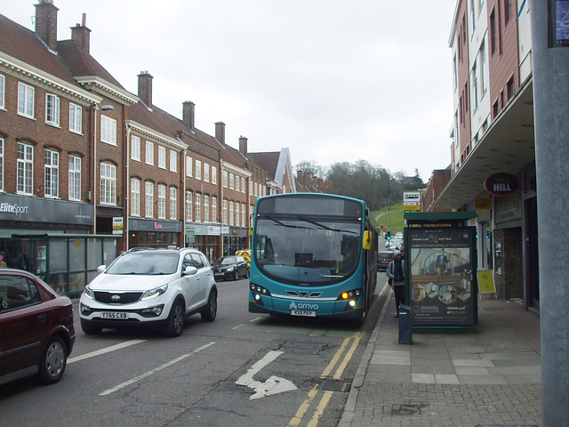 DSCF0833 Arriva 3879 (KX11 PUY) in Hitchin - 23 Feb 2018