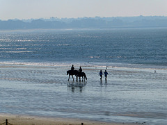 Morgens am Strand