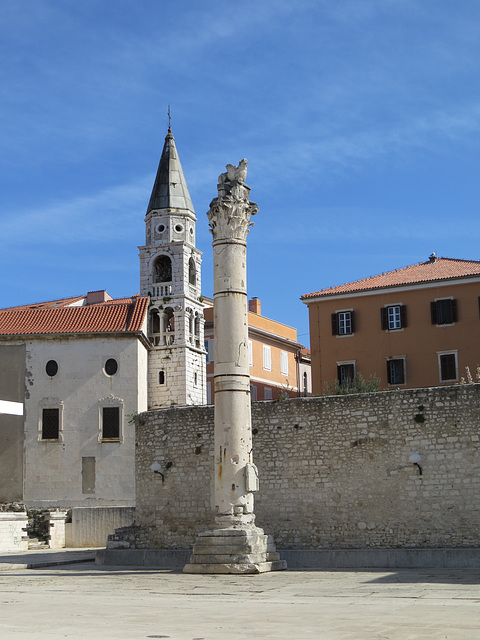 Zadar : colonne de la honte.