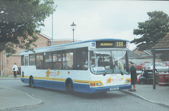 Burtons Coaches HX51 LRL (later R70 BCL) at Mildenhall - 15 Sep 2001 (476-18)