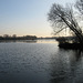 Afternoon winter sunset at Kingsbury Lake