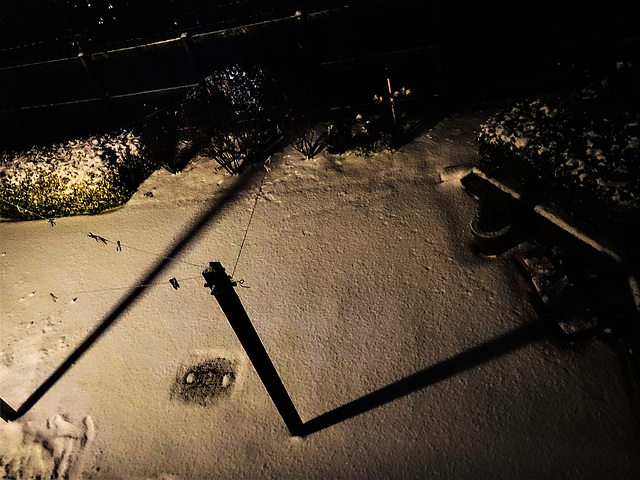 Last Night's Snowy Clothes Line