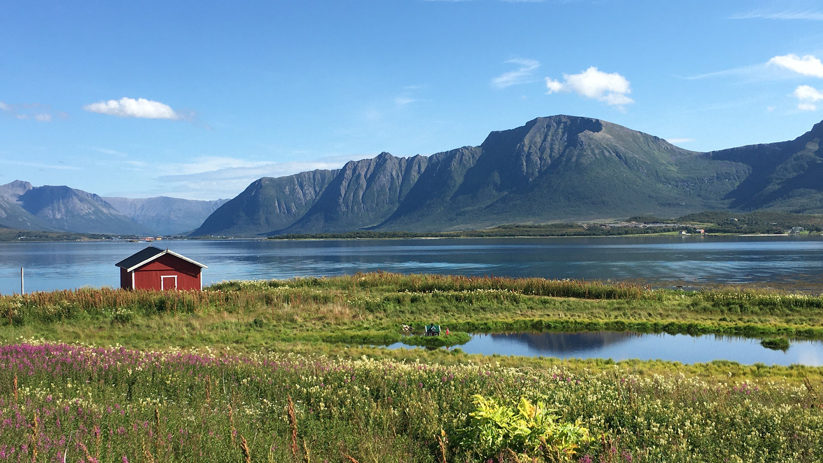 The red house by the fjord.