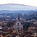 Firenze - View of the Santa Croce Cathedral from the terrace of the Giotto's bell tower