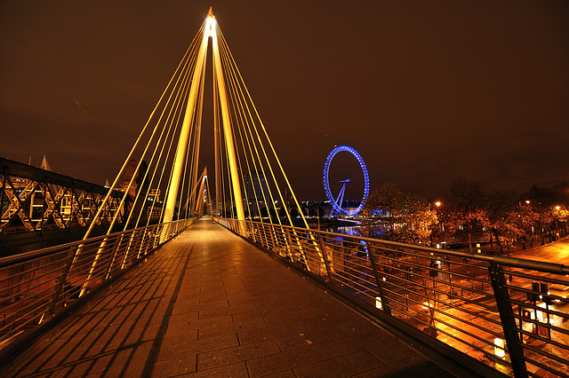 Jubilee Bridge and the London Eye