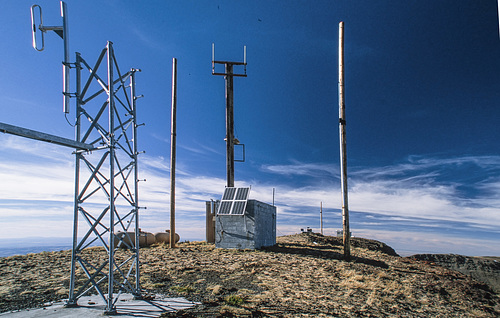 Communication gear on top of Steens Mt AWP 1602