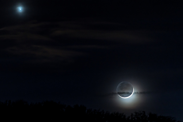 Mond und Venus - 20150220