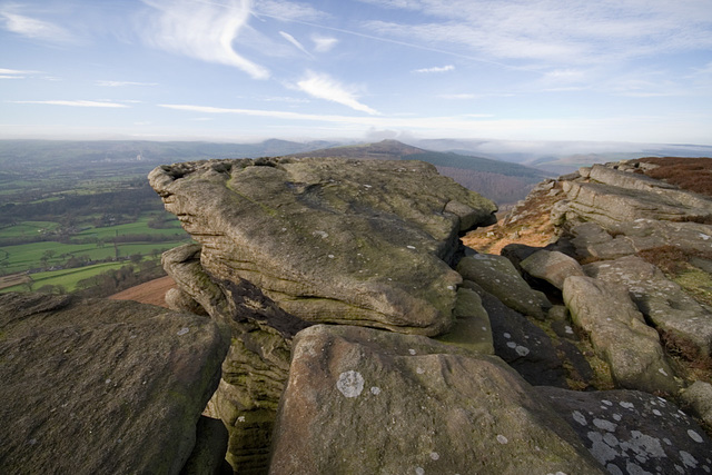 Bamford Edge rocks