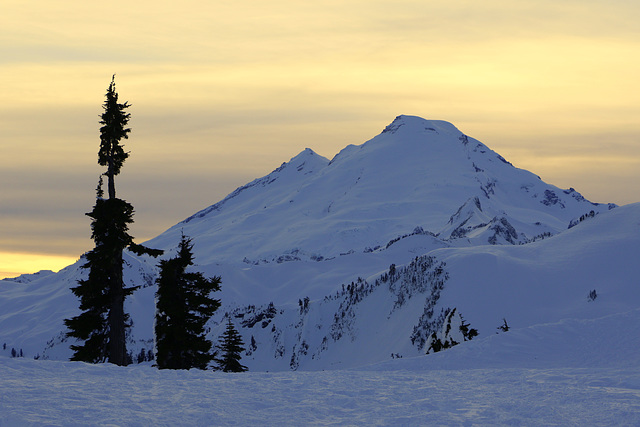 Mount Baker Winter Sunset