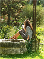 Lecture au jardin