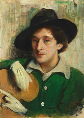 Yury Pen : Portrait of Marc Chagall