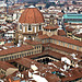 Firenze - View of the San Lorenzo church, and the cloister, from the terrace of the Giotto's bell tower