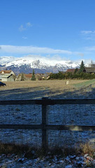 De la neige au loin à Ancelle