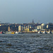 Elbe und Hafen panorama