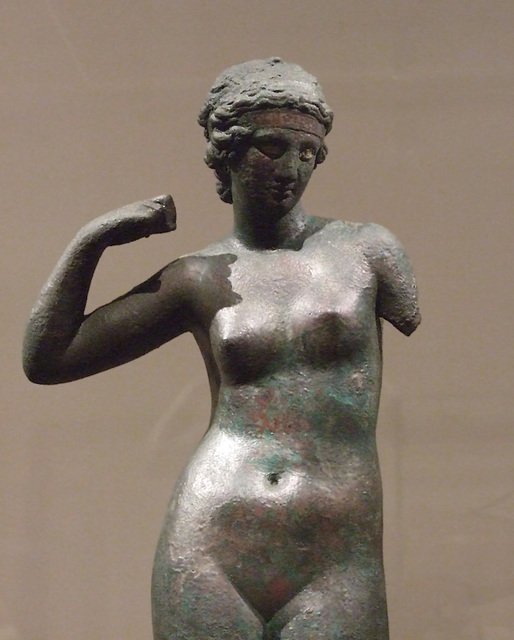 Detail of a Bronze Statuette of Aphrodite in the Metropolitan Museum of Art, October 2010