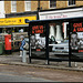 not smiling at ugly new bus stops