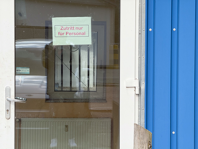 Hier geht's nicht rein. Oh je.