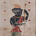 Detail of a Textile Fragment with Artemis and Actaeon in the Metropolitan Museum of Art, December 2023