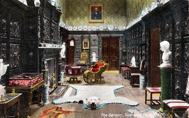 Tusmore Park, Oxfordshire (Demolished 1961) - The Saloon c1900