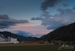 dramatische Wolken überm Falkenberg