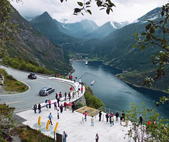 Der Blick auf Geiranger Der Blick auf Geiranger