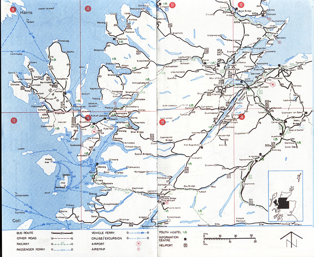 Bus services map