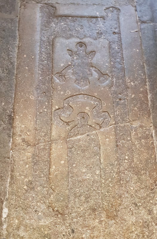 rochester cathedral, kent (50)brass indent of bishop thomas trilleck +1372
