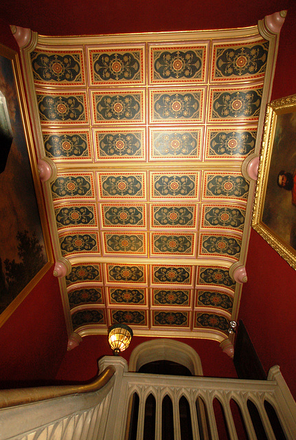 Staircase Hall Ceiling, Newstead Abbey, Nottinghamshire