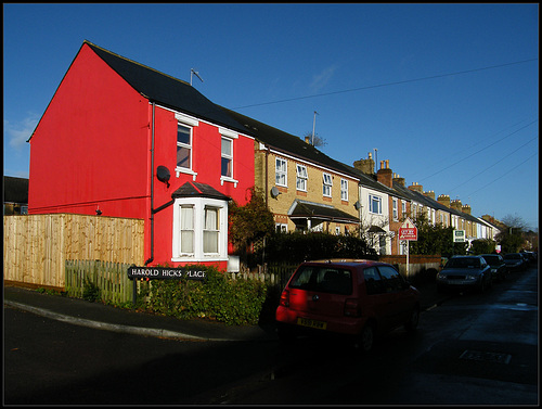 eyesore red house