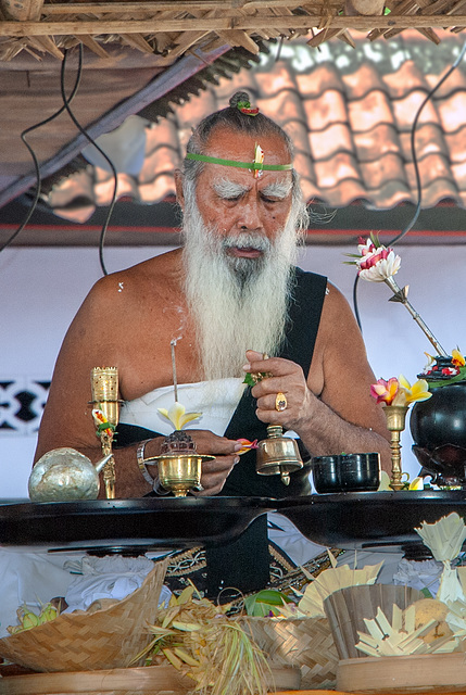 Pedanda priest in Sukawati-Gianyar
