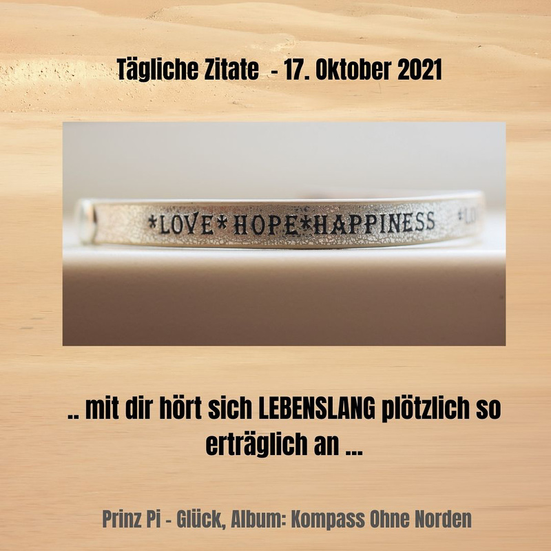 Tägliche Zitate - 17. Oktober 2021