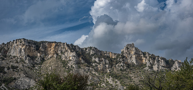 le château de Crussols (Ardèche)