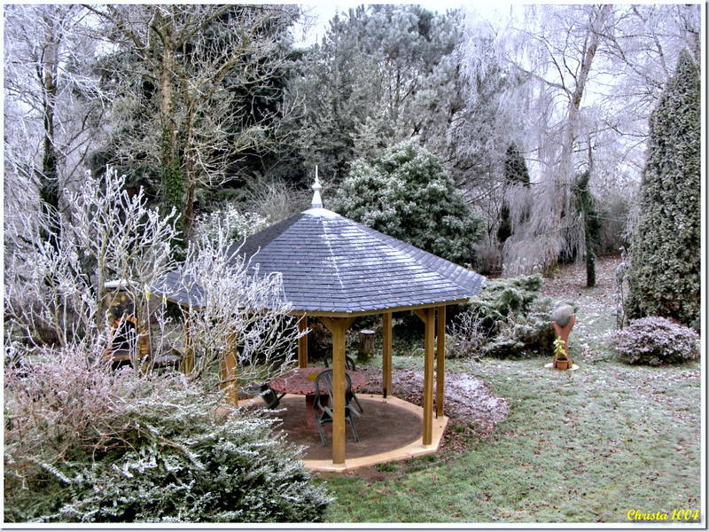 Gazebo awaiting spring